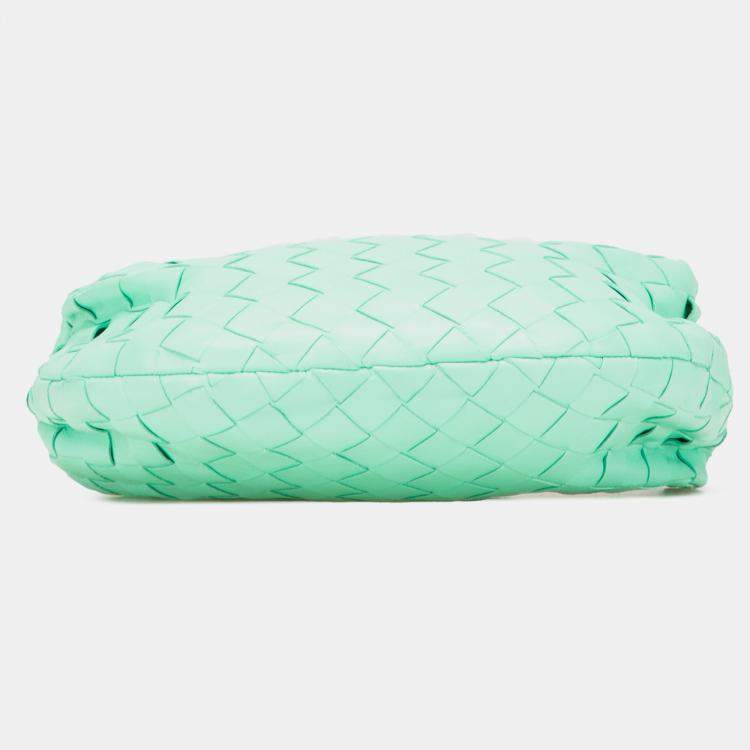 Pre Owned Bottega Veneta Green Mini Nappa Intrecciato Jodie