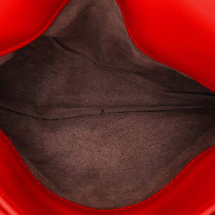 Pre Owned Bottega Veneta Red Baby Nappa Intrecciato Olimpia Crossbody