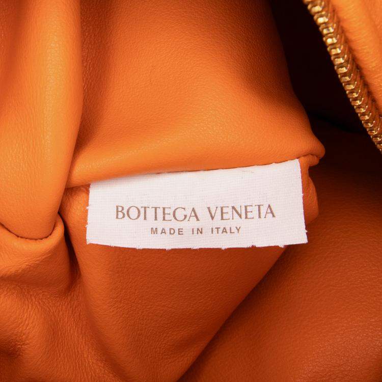 Pre Owned Bottega Veneta Orange Mini Nappa Intrecciato Jodie