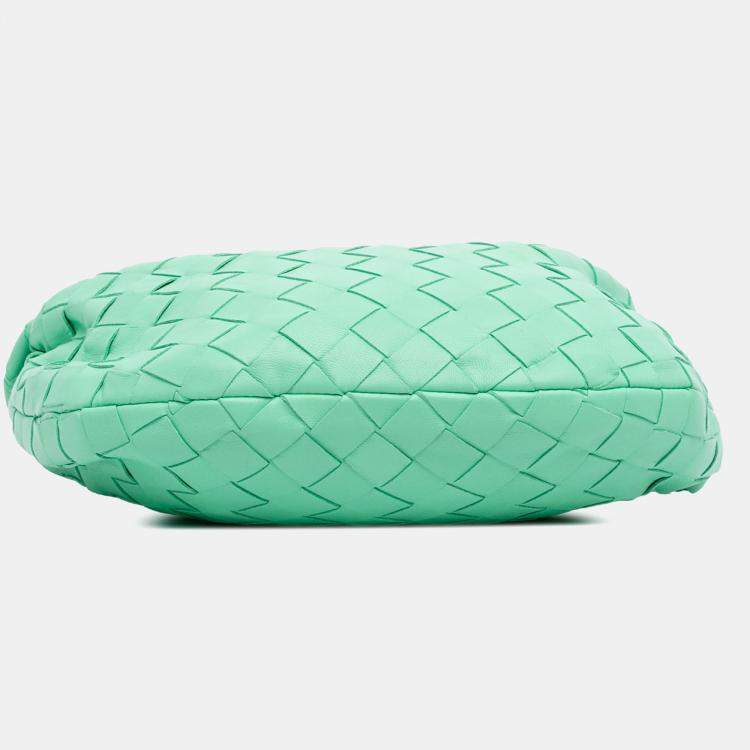 Pre Owned Bottega Veneta Green Mini Nappa Intrecciato Jodie