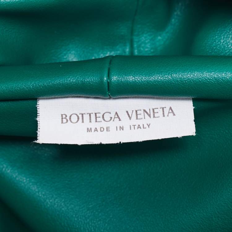 Pre Owned Bottega Veneta Green Leather Double Knot Bag