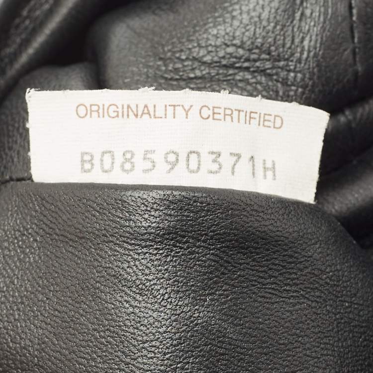Pre Owned Bottega Veneta Black Intrecciato Leather Mini The Pouch Clutch