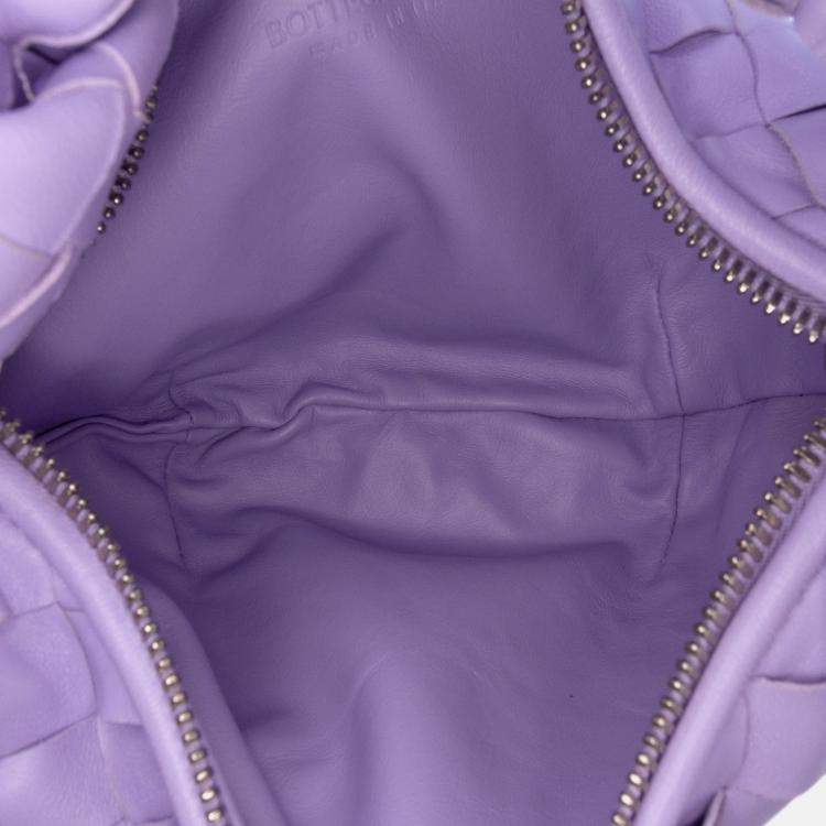 Pre Owned Bottega Veneta Purple Mini Nappa Intrecciato Jodie