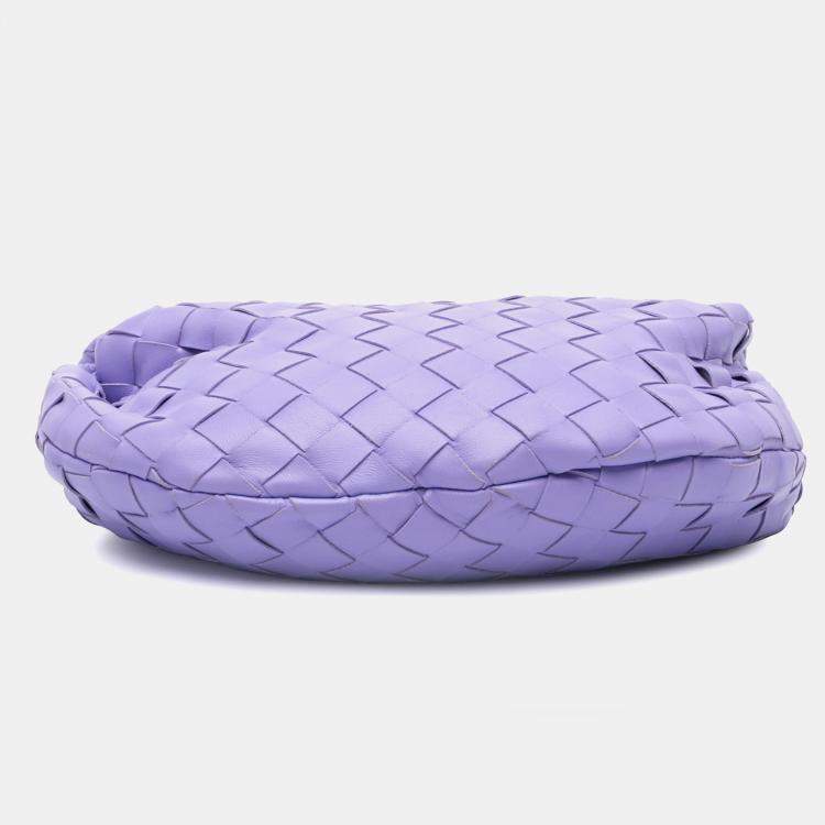 Pre Owned Bottega Veneta Purple Mini Nappa Intrecciato Jodie