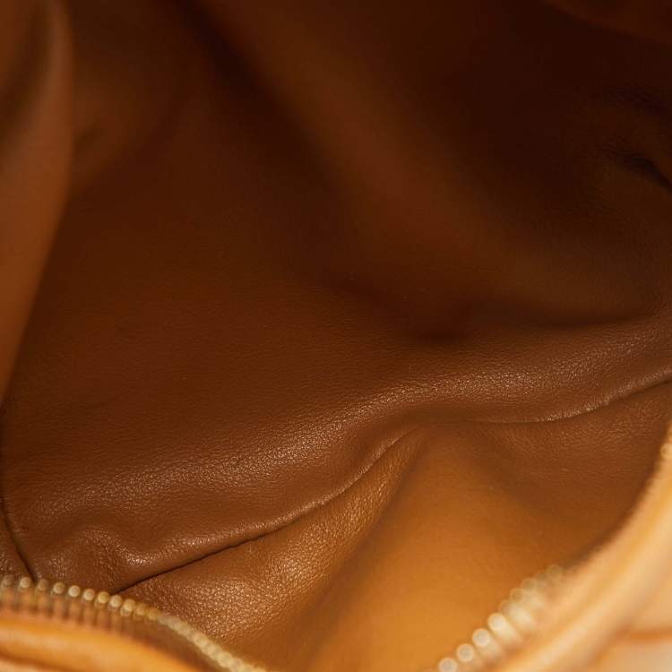 Pre Owned Bottega Veneta Brown Intrecciato Leather Mini Jodie Hobo