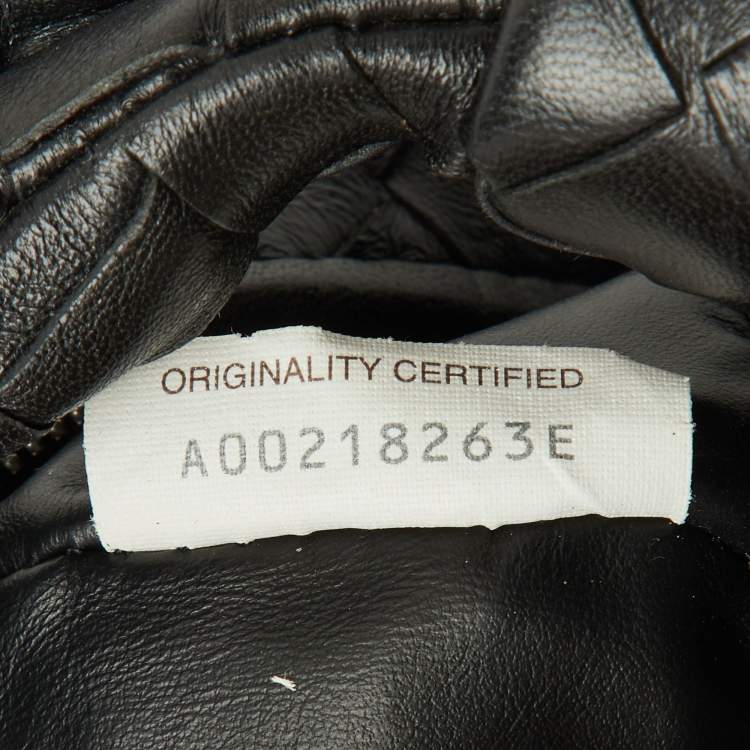 Pre Owned Bottega Veneta Black Intrecciato Leather Micro Candy Jodie Bag