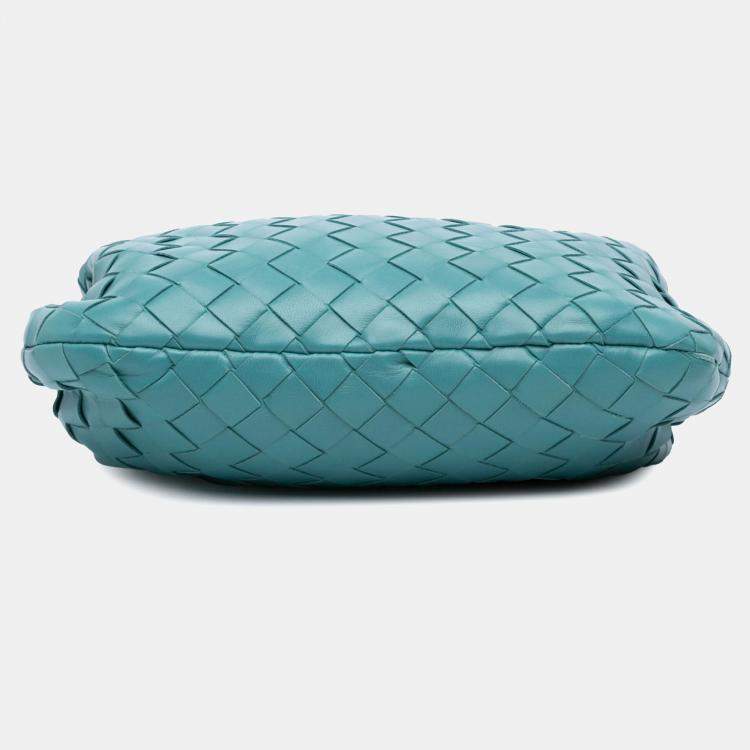Pre Owned Bottega Veneta Blue Mini Nappa Intrecciato Jodie