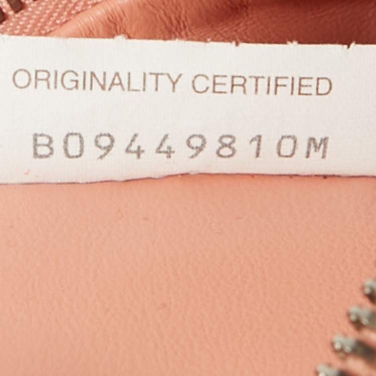 Pre Owned Bottega Veneta Peach Intrecciato Leather Mini Jodie Hobo