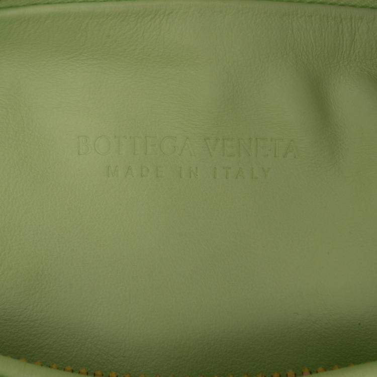 Pre Owned Bottega Veneta Green Mini Nappa Intrecciato Jodie