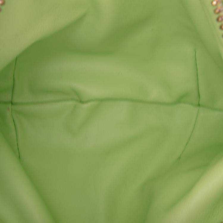 Pre Owned Bottega Veneta Green Mini Nappa Intrecciato Jodie