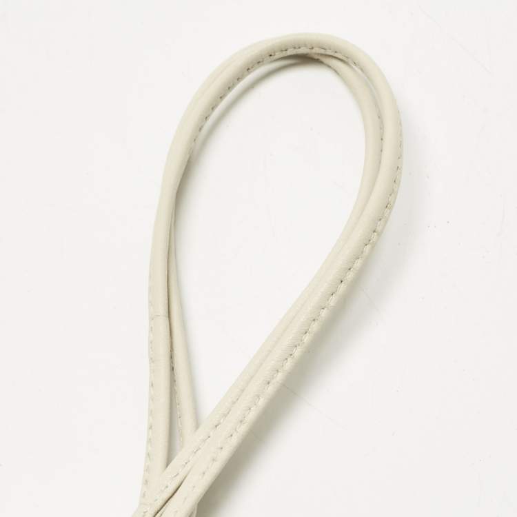 Pre Owned Bottega Veneta White Intrecciato Leather Mini The Pouch Clutch