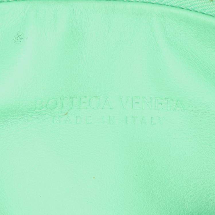 Pre Owned Bottega Veneta Green Mini Nappa Intrecciato Jodie