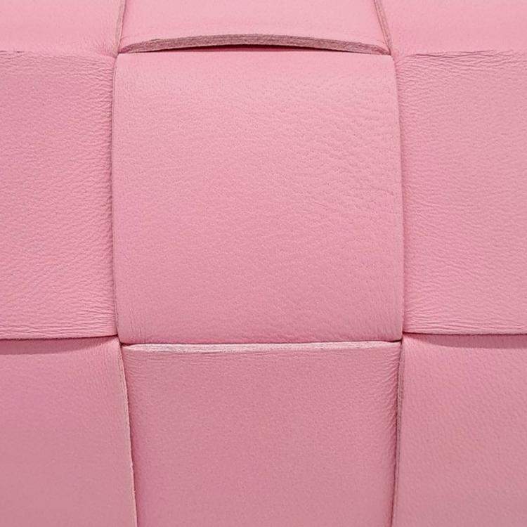 Pre Owned Bottega Veneta Pink Leather Brick Cassette Bag