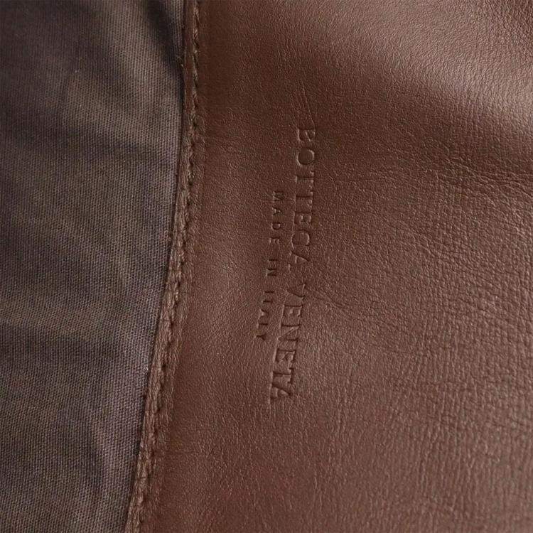 Pre Owned Bottega Veneta Brown Intrecciato Crossbody Shoulder Bag