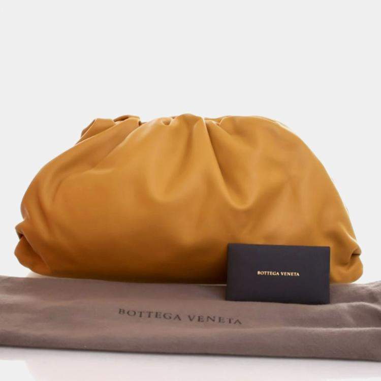 Pre Owned Bottega Veneta The Pouch Calfskin Clutch Bag