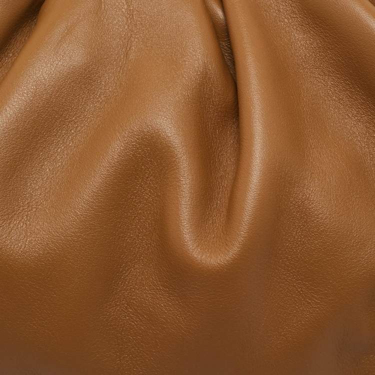 Pre Owned Bottega Veneta Brown Leather The Mini Pouch Bag