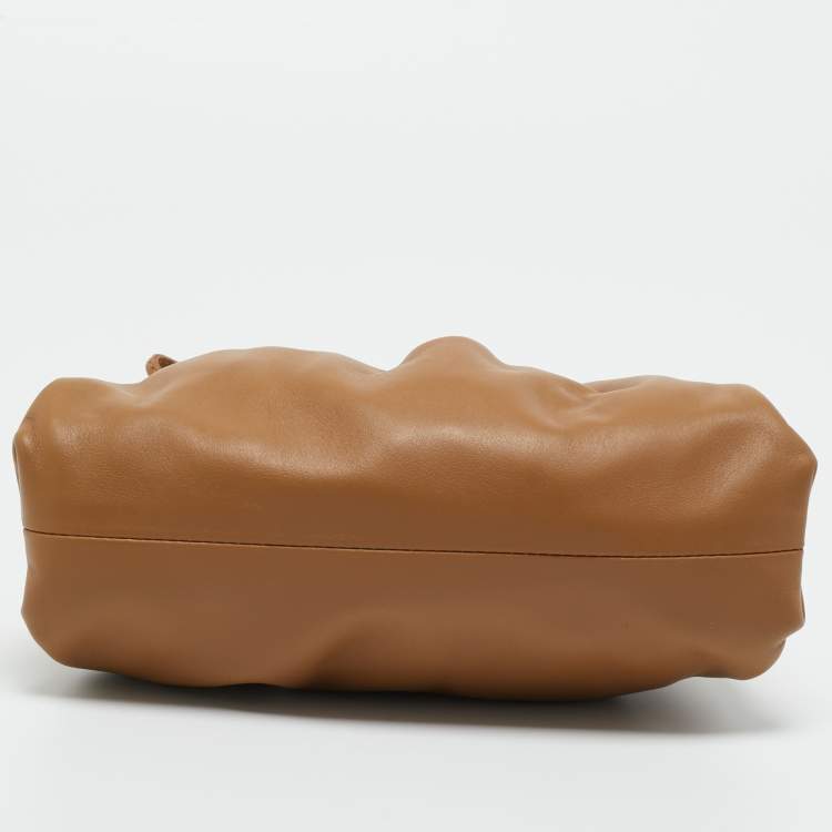 Pre Owned Bottega Veneta Brown Leather The Mini Pouch Bag