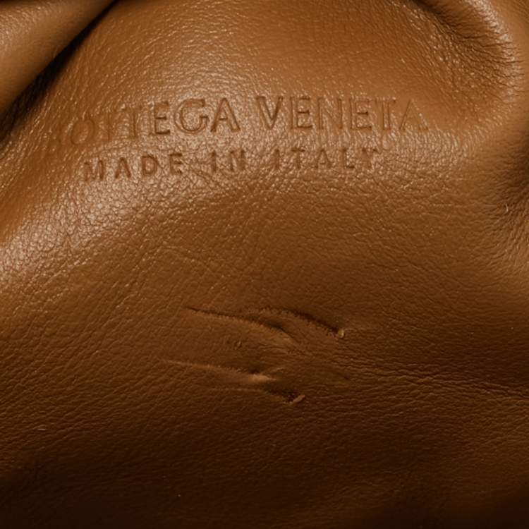 Pre Owned Bottega Veneta Brown Leather The Mini Pouch Bag