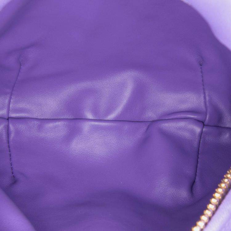 Pre Owned Bottega Veneta Purple Mini Nappa Intrecciato Jodie