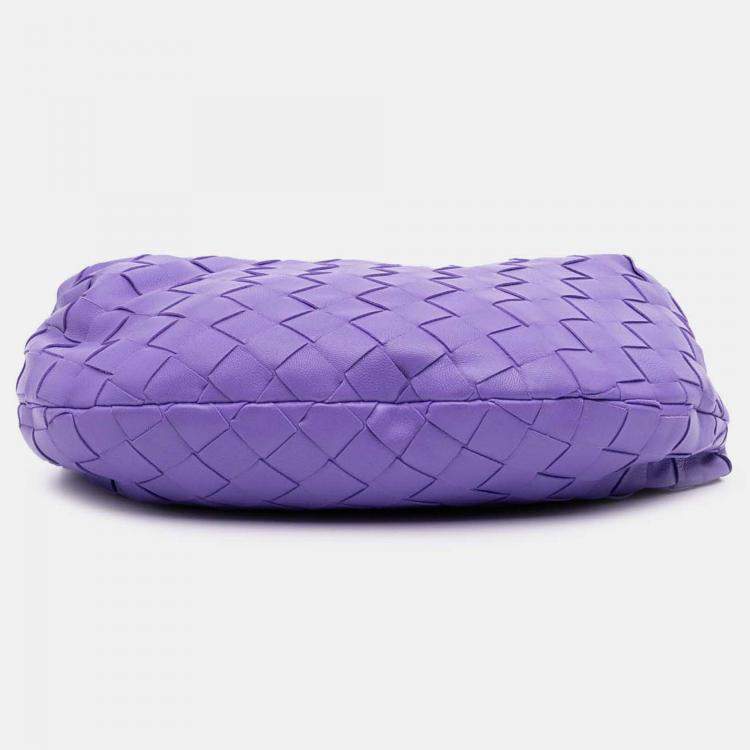 Pre Owned Bottega Veneta Purple Mini Nappa Intrecciato Jodie