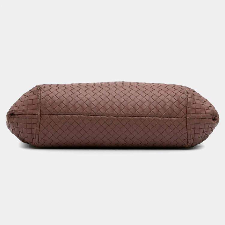 Pre Owned Bottega Veneta Pink Large Nappa Intrecciato Capri Tote