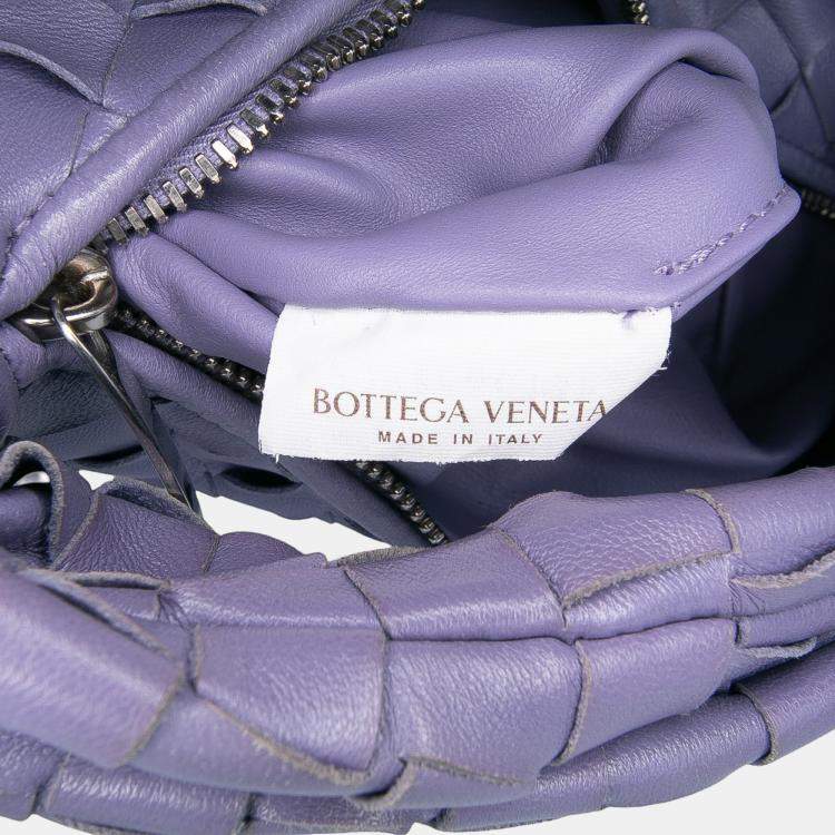 Pre Owned Bottega Veneta Purple Mini Nappa Intrecciato Jodie