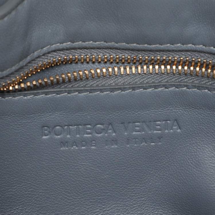 Pre Owned Bottega Veneta Grey Padded Leather Cassette Shoulder Bag