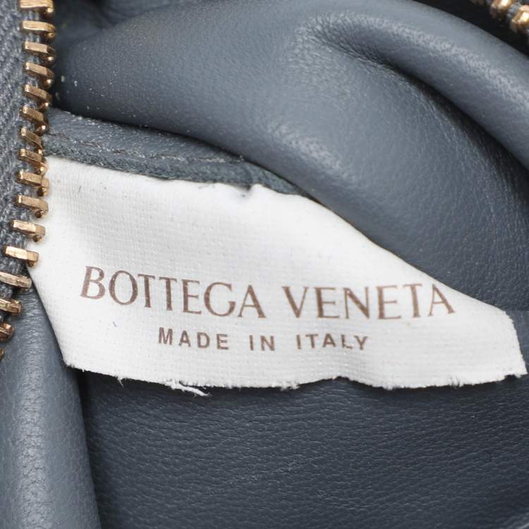Pre Owned Bottega Veneta Grey Padded Leather Cassette Shoulder Bag