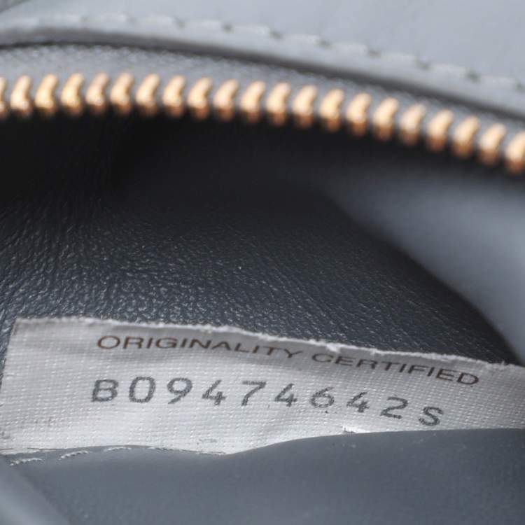 Pre Owned Bottega Veneta Grey Padded Leather Cassette Shoulder Bag