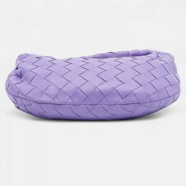 Pre Owned Bottega Veneta Purple Mini Nappa Intrecciato Jodie