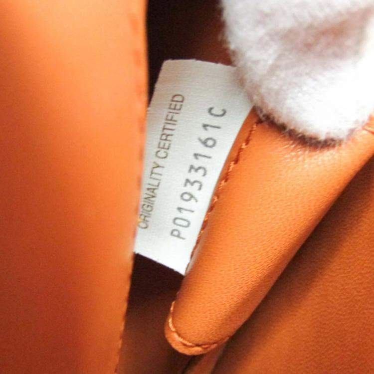 Pre Owned Bottega Veneta Mount Orange Leather Shoulder Bag