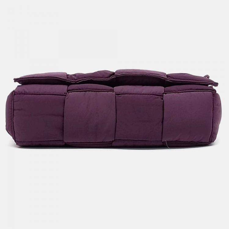 Pre Owned Bottega Veneta Nylon Padded Tech Cassette Bag