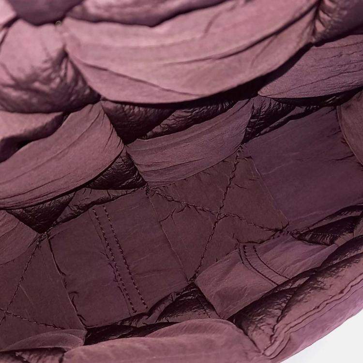 Pre Owned Bottega Veneta Nylon Padded Tech Cassette Bag