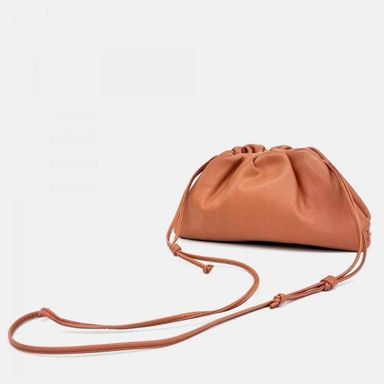 Pre Owned Bottega Veneta Brown Leather Butter Calf Crossbody Bag