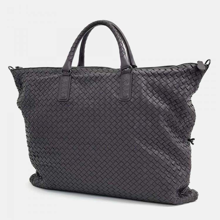 Pre Owned Bottega Veneta Black Leather convertible bag