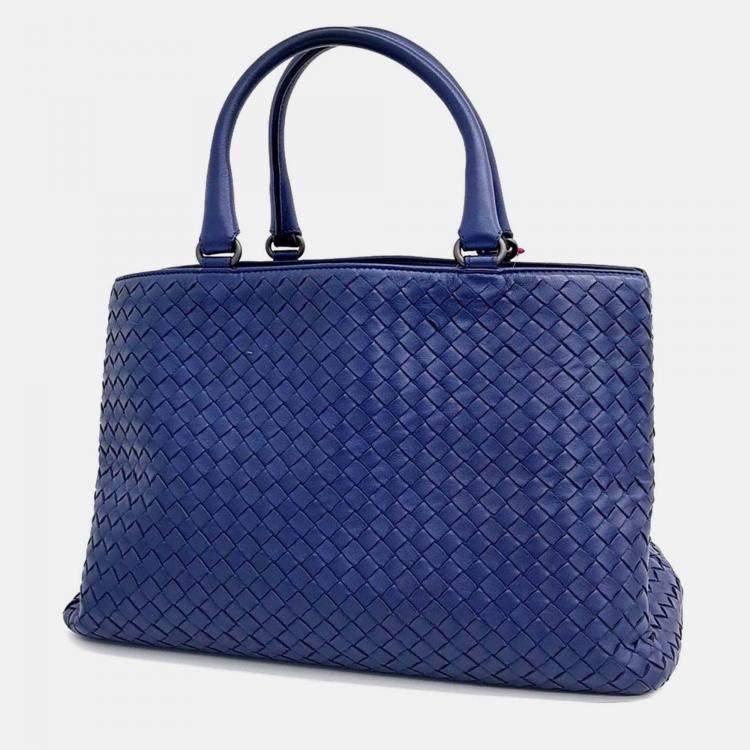 Pre Owned Bottega Veneta Leather mesh tote bag