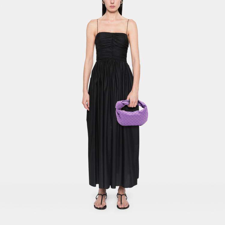 Pre Owned Bottega Veneta Purple Mini Nappa Intrecciato Jodie