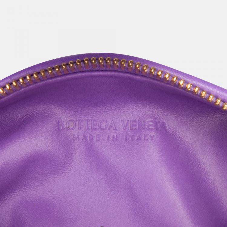 Pre Owned Bottega Veneta Purple Mini Nappa Intrecciato Jodie