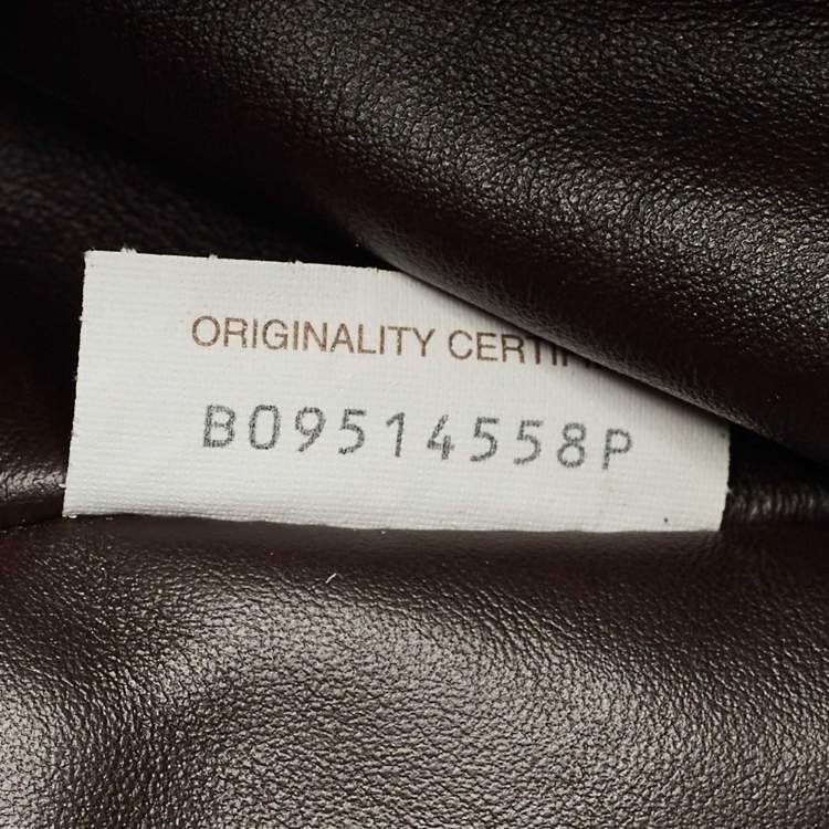 Pre Owned Bottega Veneta Cacao Leather Large Beak Tote