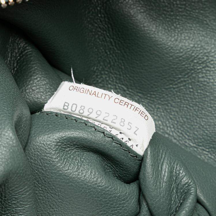 Pre Owned Bottega Veneta Grey Lambskin Maxi Intrecciato Tote