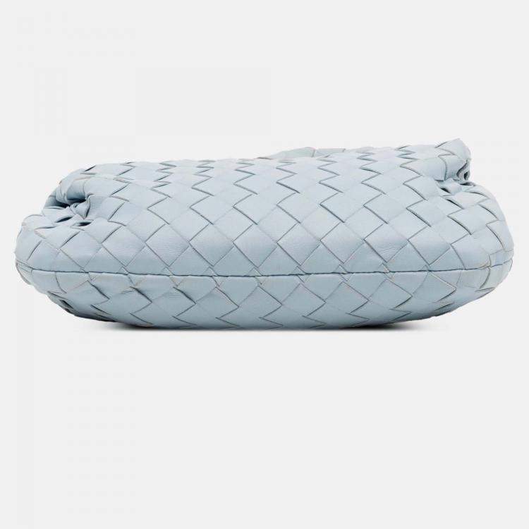 Pre Owned Bottega Veneta Blue Mini Nappa Intrecciato Jodie