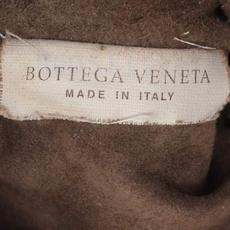 Pre Owned Bottega Veneta Blue Intrecciato Leather Duo Shoulder Bag