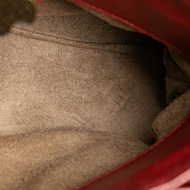 Pre Owned Bottega Veneta Red Mini Nappa Intrecciato Roma Satchel