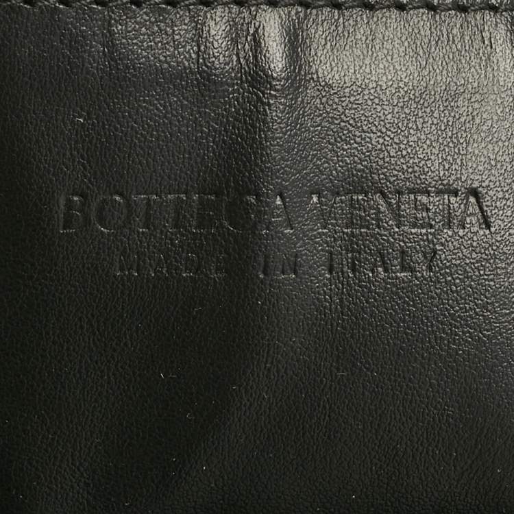 Pre Owned Bottega Veneta Black Intrecciato Leather Large Hop Shoulder Bag