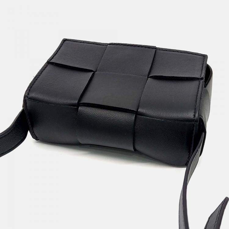 Pre Owned Bottega Veneta Black Leather Candy Cassette Bag