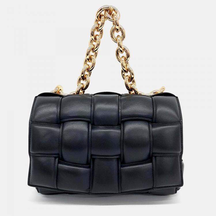 Pre Owned Bottega Veneta Padded Chain Cassette Bag