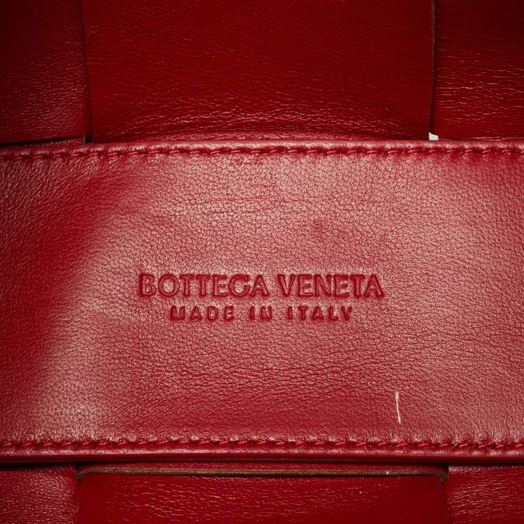 Pre Owned Bottega Veneta Brown Intrecciato Leather Candy Arco Tote