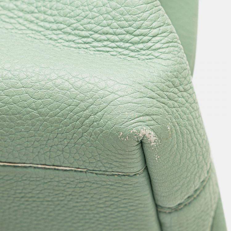 Pre Owned Bottega Veneta Green Medium Cervo Roma Tote