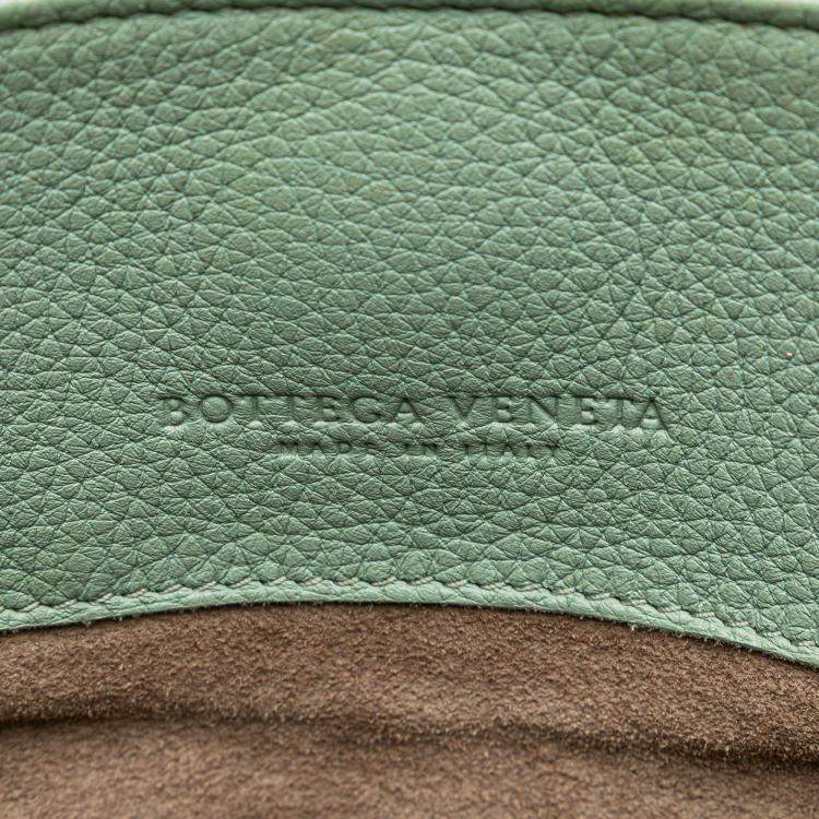 Pre Owned Bottega Veneta Green Medium Cervo Roma Tote