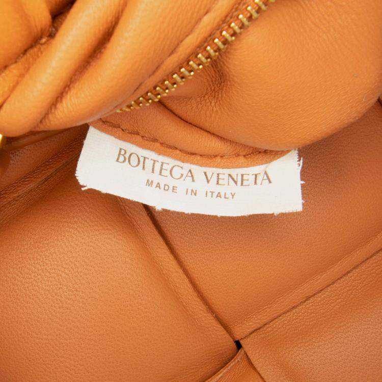 Pre Owned Bottega Veneta Brown Nappa Intrecciato Padded Cassette Crossbody